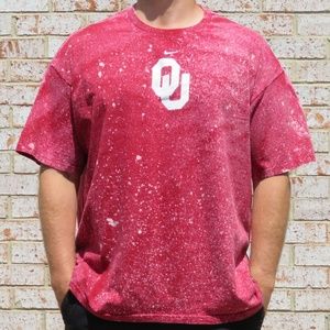 Nike Oklahoma Sooners Custom Bleach Tee sz XXL